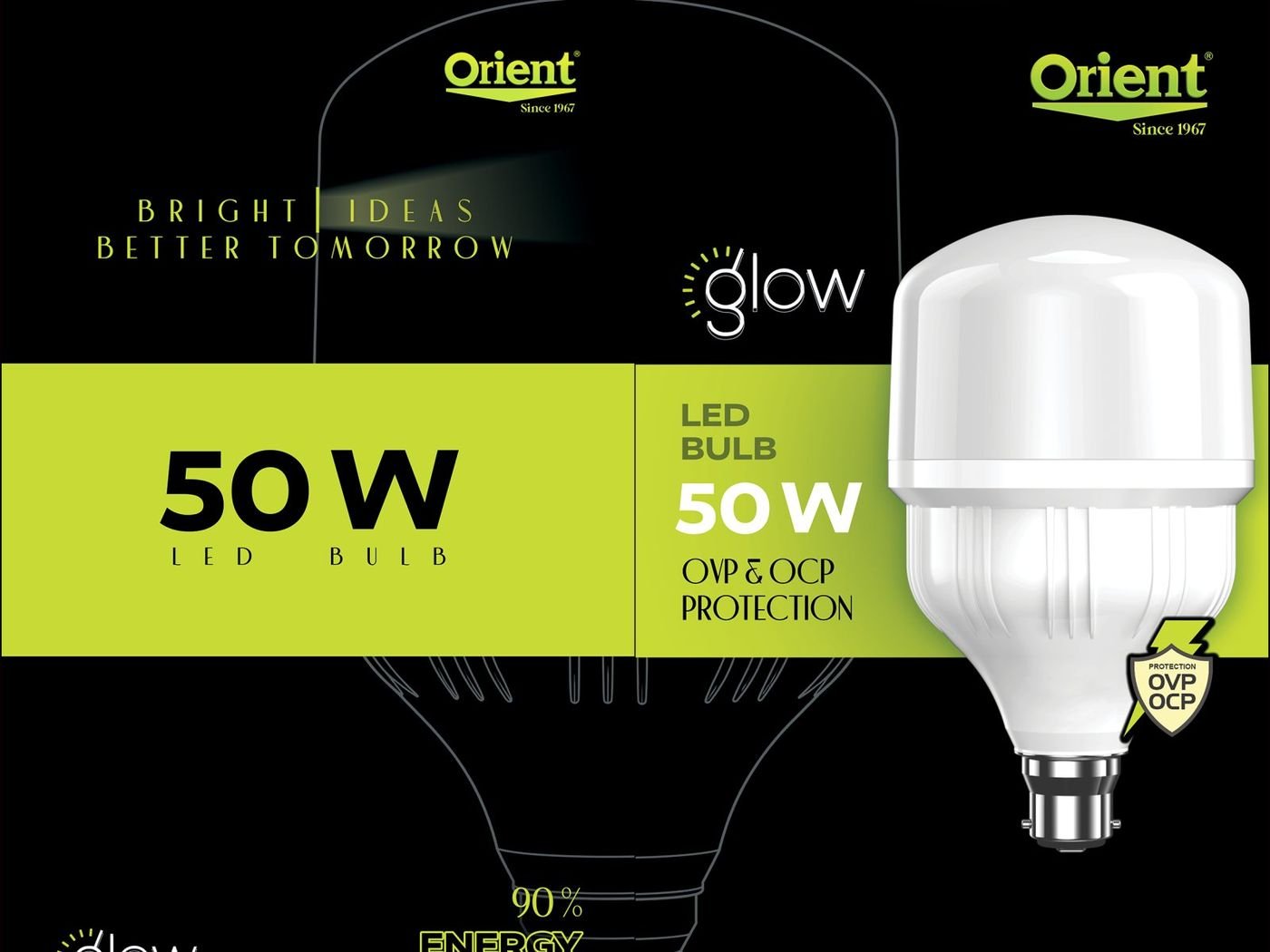 Oristar Glow LED bulb packaging by Story Design